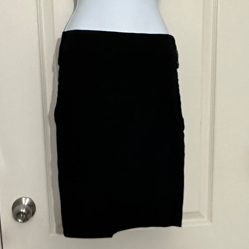Suzy Shier Black Pencil Work Skirt
